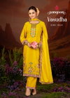 Vasudha By Rangoon Chinon Kurti With Bottom Dupatta Suppliers In India
